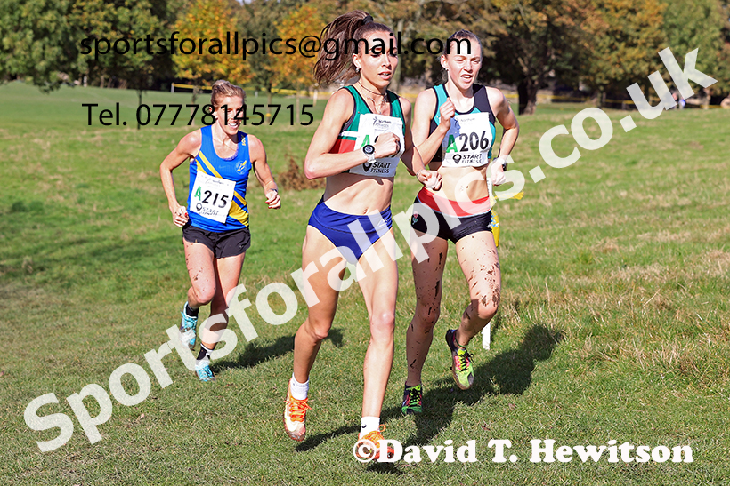Senior women, 2024 Northern Cross Country Relays, Graves Park, Sheffield.   Photo: David T. Hewitson/Sports for All Pics